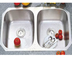 Stainless Steel 16 gauge, Double (50/50) Sink- UEC8247A